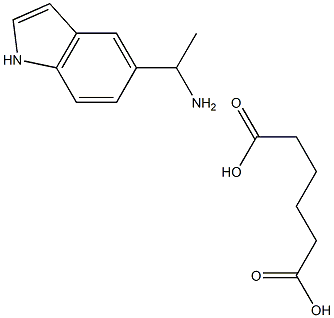 1-(1H-吲哚-5-基)-乙胺己二酸