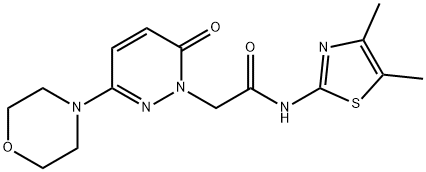N-[(2Z)-4,5-dimethyl-1,3-thiazol-2(3H)-ylidene]-2-[3-(morpholin-4-yl)-6-oxopyridazin-1(6H)-yl]acetamide