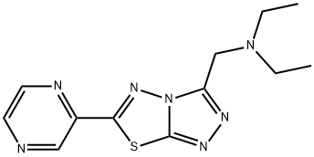N,N-diethyl-N-{[6-(2-pyrazinyl)[1,2,4]triazolo[3,4-b][1,3,4]thiadiazol-3-yl]methyl}amine