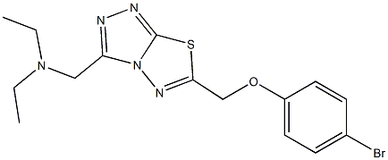 N-({6-[(4-bromophenoxy)methyl][1,2,4]triazolo[3,4-b][1,3,4]thiadiazol-3-yl}methyl)-N-ethylethanamine