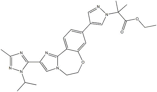 2-(4-(2-(1-异丙基-3-甲基-1H-1,2,4-三唑-5-基)-5,6-二氢苯并[F]咪唑