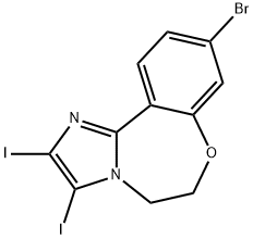 9-bromo-2,3-diiodo-5,6-dihydrobenzo[f]imidazo[1,2-d][1,4]oxazepine