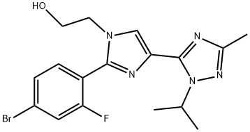 2-(2-(4-溴-2-氟苯基)-4-(1-异丙基-3-甲基-1H-1,2,4-三唑-5-基)-1H