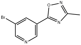 3-BROMO-5-(3-METHYL-1,2,4-OXADIAZOL-5-YL)PYRIDINE
