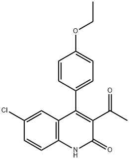 3-ACETYL-6-CHLORO-4-(4-ETHOXYPHENYL)QUINOLIN-2(1H)-ONE
