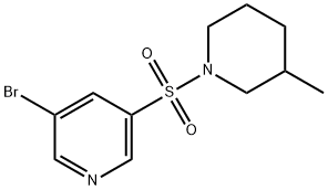 3-broMo-5-(3-Methylpiperidin-1-ylsulfonyl)pyridine