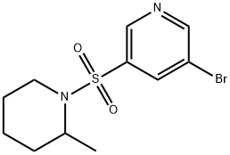 3-broMo-5-(2-Methylpiperidin-1-ylsulfonyl)pyridine