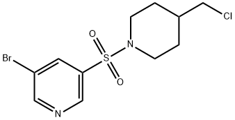 3-broMo-5-(4-(chloroMethyl)piperidin-1-ylsulfonyl)pyridine