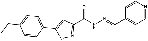 (E)-3-(4-ethylphenyl)-N-(1-(pyridin-4-yl)ethylidene)-1H-pyrazole-5-carbohydrazide