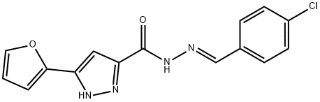 (E)-N-(4-chlorobenzylidene)-3-(furan-2-yl)-1H-pyrazole-5-carbohydrazide