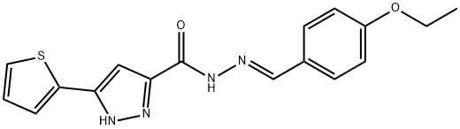 N'-[(E)-(4-ethoxyphenyl)methylidene]-3-(thiophen-2-yl)-1H-pyrazole-5-carbohydrazide