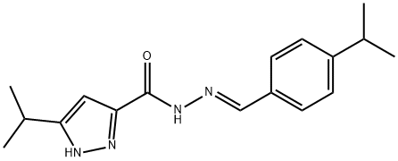 (E)-3-isopropyl-N-(4-isopropylbenzylidene)-1H-pyrazole-5-carbohydrazide