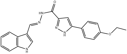 3-(4-ethoxyphenyl)-N'-[(E)-1H-indol-3-ylmethylidene]-1H-pyrazole-5-carbohydrazide