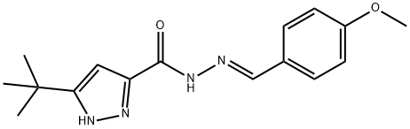(E)-3-(tert-butyl)-N-(4-methoxybenzylidene)-1H-pyrazole-5-carbohydrazide