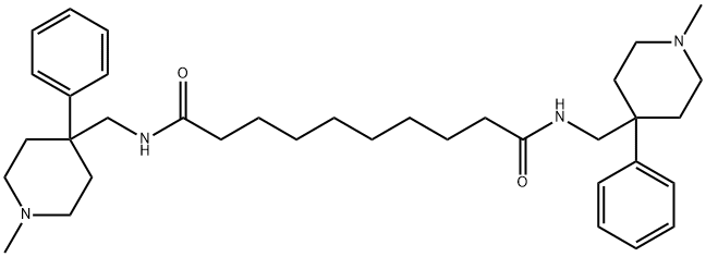 N,N'-Bis(1-methyl-4-phenyl-4-piperidylmethyl)decanediamide