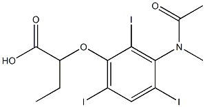 2-[3-(N-Methylacetylamino)-2,4,6-triiodophenoxy]butyric acid