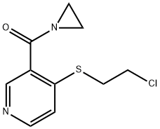 3-(1-Aziridinylcarbonyl)-4-(2-chloroethylthio)pyridine