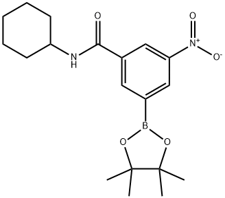 BenzaMide, N-cyclohexyl-3-nitro-5-(4,4,5,5-tetraMethyl-1,3,2-dioxaborolan-2-yl)-