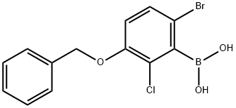 2-氯-3-苄氧基-6-溴苯硼酸