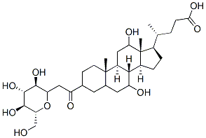 7,12-dihydroxy-3-(2-(glucopyranosyl)acetyl)cholan-24-oic acid