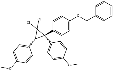 1,1-dichloro-2-(4-benzyloxyphenyl)-2,3-bis(4-methoxyphenyl)cyclopropane