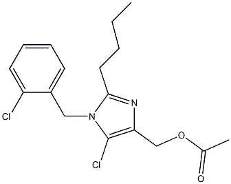 (4-(2-n-butyl-5-chloro-1-(2-chlorobenzyl)imidazolyl)methyl) acetate