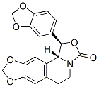3H-[1,3]Dioxolo[4,5-g]oxazolo[4,3-a]isoquinolin-3-one,  1-(1,3-benzodioxol-5-yl)-1,5,6,11b-tetrahydro-,  (1R-cis)-  (9CI)