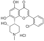 (-)-2-(2-氯苯基)-5,7-二羟基-8-[(3S,4R)-3-羟基-1-甲基-4-哌啶基]-4H-1-苯并吡喃-4-酮盐酸盐
