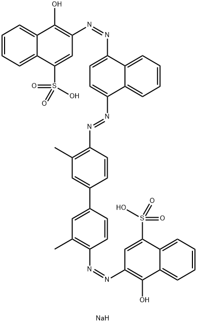 4-Hydroxy-3-[[4'-[[4-[(1-hydroxy-4-sodiosulfo-2-naphthalenyl)azo]-1-naphthalenyl]azo]-3,3'-dimethyl[1,1'-biphenyl]-4-yl]azo]naphthalene-1-sulfonic acid sodium salt