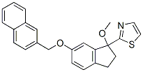1-methoxy-6-(naphth-2-yl-methoxy)-1-(thiazol-2-yl)indan