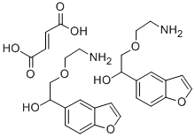 alpha-((2-Aminoethoxy)methyl)-5-benzofuranmethanol (E)-2-butenedioate  (2:1) (salt)