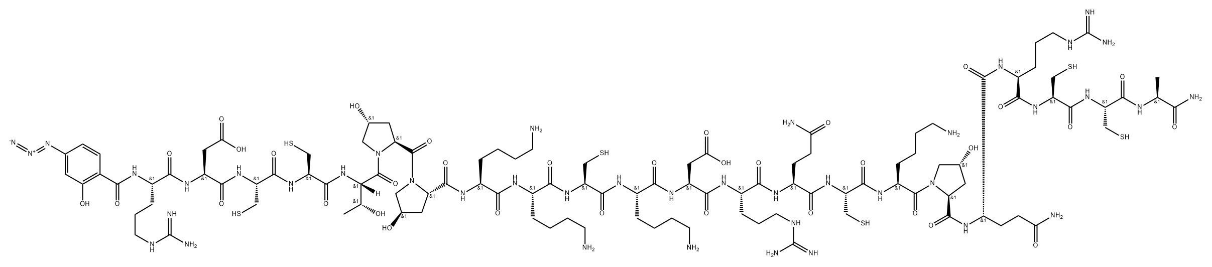 mu conotoxin GIIIA, 4-azidosalicylyl-