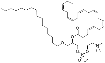 1-O-HEXADECYL-2-DOCOSAHEXAENOYL-SN-GLYCERO-3-PHOSPHOCHOLINE;C16-22:6 PC