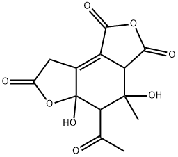 2-Cyclohexene-1,2-dicarboxylic anhydride, 5-acetyl-3- (carboxymethyl)- 4,4,6-trihydroxy-6-methyl-, .gamma.-lactone