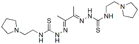 1,1'-(1,2-Dimethyl-1,2-ethanediylidene)bis[4-[2-(pyrrolidin-1-yl)ethyl]thiosemicarbazide]