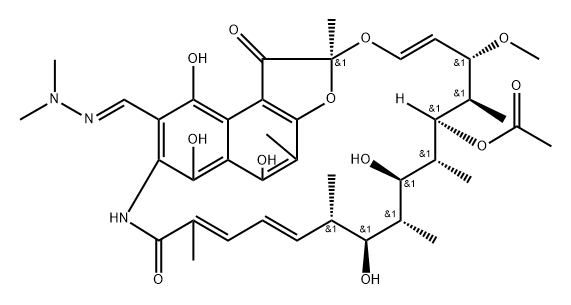 3-((dimethylhydrazono)methyl)rifamycin SV