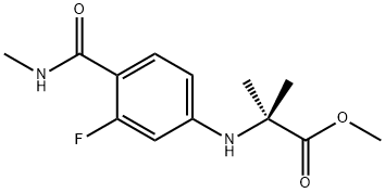 N-[3-氟-4-[(甲基氨基)羰基]苯基]-2-甲基丙氨酸甲酯