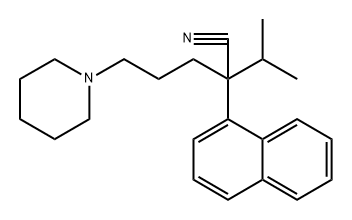 α-Isopropyl-α-(1-naphtyl)-1-piperidinevaleronitrile