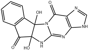 Indeno[2,1:4,5]imidazo[1,2-a]purine-6,12-dione,  3,5,5a,10b-tetrahydro-5a,10b-dihydroxy-