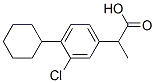 2-(3-chloro-4-cyclohexyl-phenyl)propanoic acid