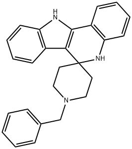 5,11-二氢-1'-(苯基甲基)-螺[6H-吲哚并[3,2-C]喹啉-6,4'-哌啶]