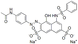 disodium 3-[[4-(acetylamino)phenyl]azo]-4-hydroxy-5-[(phenylsulphonyl)amino]naphthalene-2,7-disulphonate
