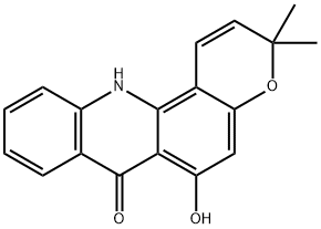 7H-Pyrano(2,3-c)acridin-7-one, 3,12-dihydro-6-hydroxy-3,3-dimethyl-