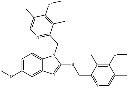 1H-Benzimidazole, 5-methoxy-1-[(4-methoxy-3,5-dimethyl-2-pyridinyl)methyl]-2-[[(4-methoxy-3,5-dimethyl-2-pyridinyl)methyl]thio]-