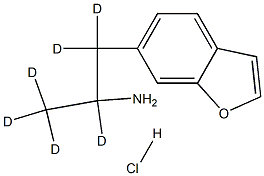 α-Μethyl-6-benzofuran EthanaMine-d6 Ηydrochloride