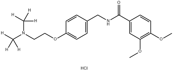 N-[[4-[2-[bis(trideuteriomethyl)amino]ethoxy]phenyl]methyl]-3,4-dimethoxybenzamide:hydrochloride