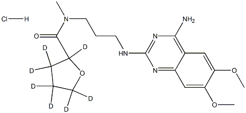 N-[3-[(4-amino-6,7-dimethoxyquinazolin-2-yl)amino]propyl]-2,3,3,4,4,5,5-heptadeuterio-N-methyloxolane-2-carboxamide:hydrochloride