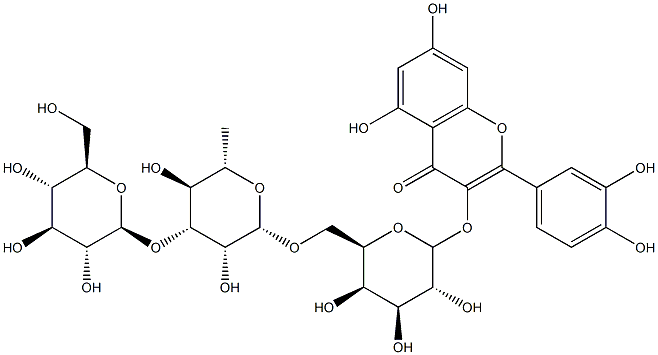 quercetin 3-glucosyl(1-3)rhamnosyl(1-6)galactoside