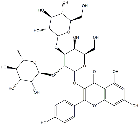 kaempferol 3-glucosyl(1-3)rhamnosyl(1-6)galactoside