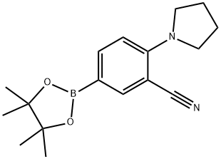 3-Cyano-4-pyrrolidinophenylboronic acid pinacol ester